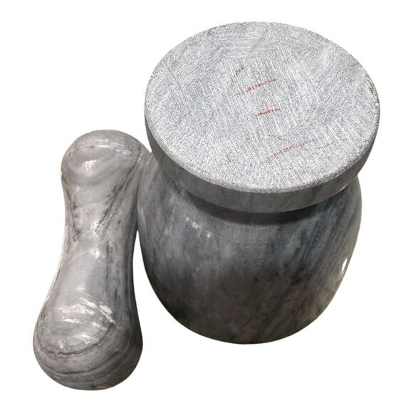 Marble Mortar and Pestle Gray - Picture 2 of 10